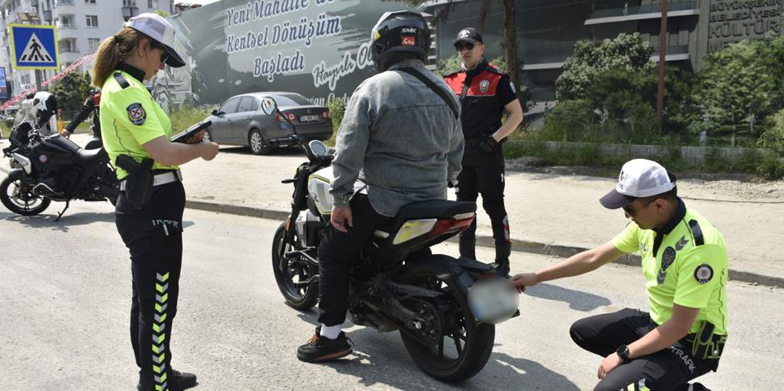 Ordu'da 17 bine yakın araç ve sürücüsü denetledi