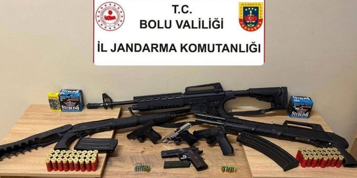 Bolu'da düğün magandalarına geçit yok: 7 silah ele geçirildi