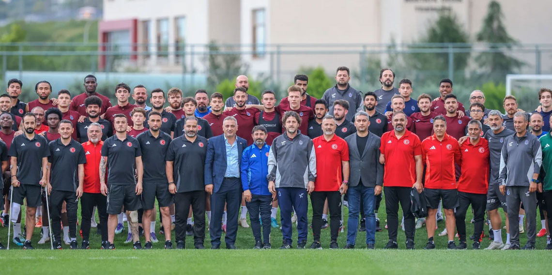 Ampute Futbol Milli Takımından Trabzonspor antrenmanına ziyaret