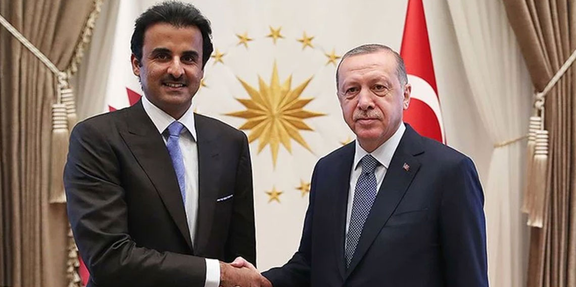 Cumhurbaşkanı Erdoğan, Katar Emiri ile görüştü