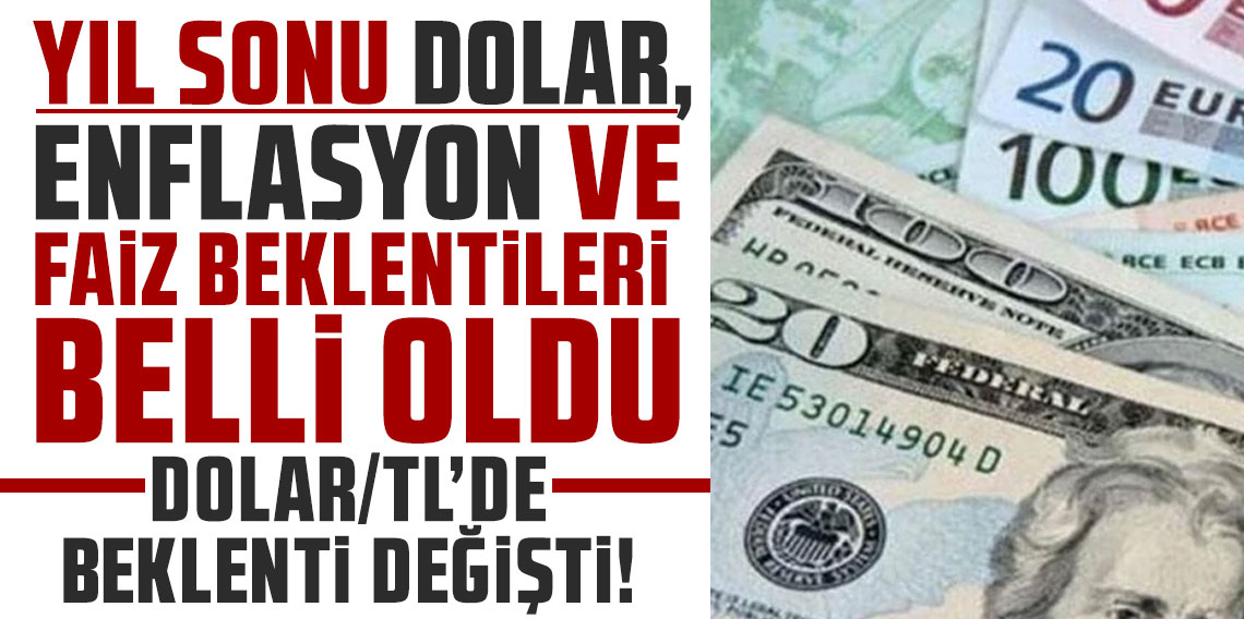 Yıl sonu Dolar, enflasyon ve faiz beklentileri belli oldu
