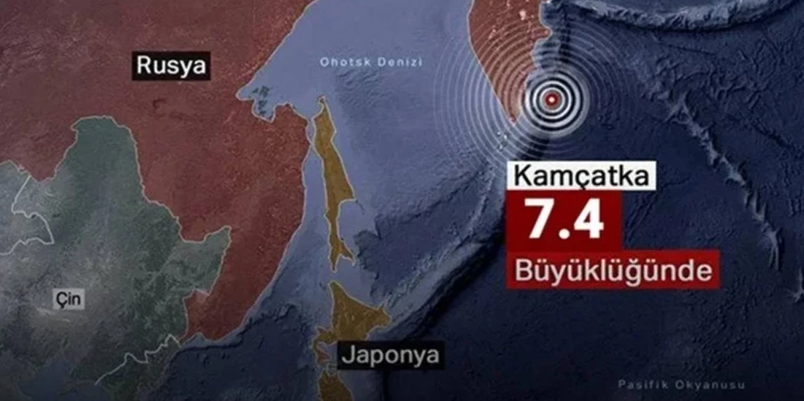 Kamçatka'da 7.4 büyüklüğünde deprem