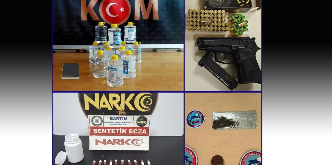 Bartın'da bir haftada araması bulunan 6 kişi yakalandı