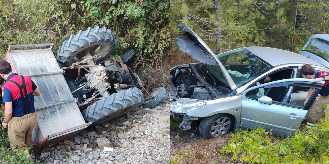 Karabük'te iki ayrı trafik kazası: 2 yaralı