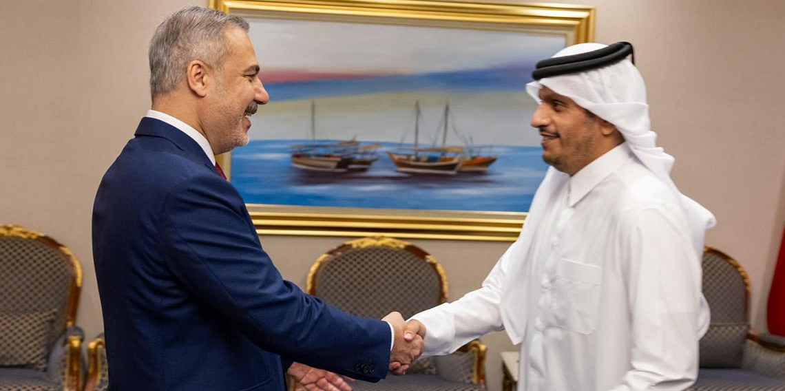 Dışişleri Bakanı Fidan, Katar Başbakanı Al-Thani ile görüştü