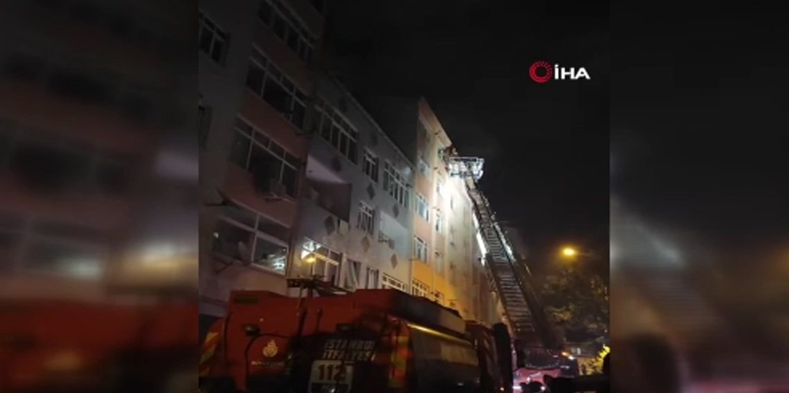 Küçükçekmece’de yangın paniği