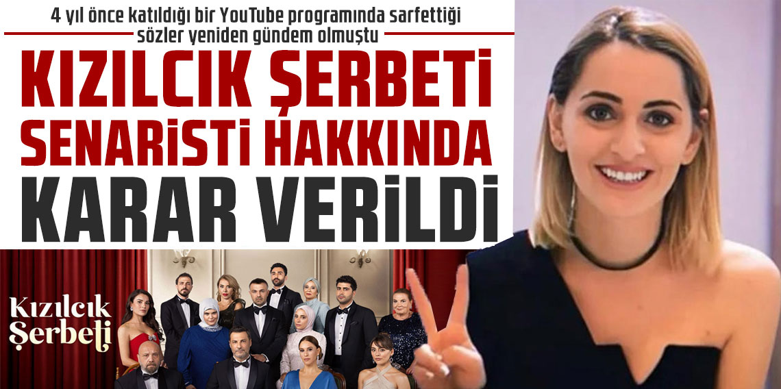 Kızılcık Şerbeti senaristlerinden Merve Göntem için karar verildi