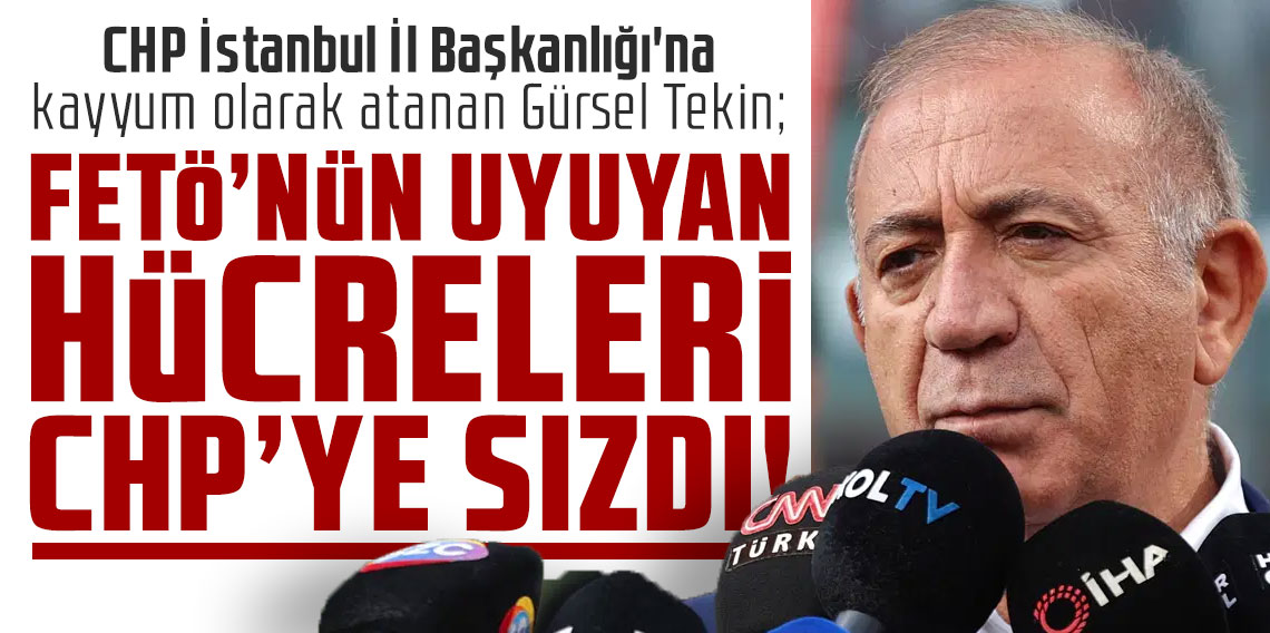 Gürsel Tekin: ''FETÖ'nün uyuyan hücreleri CHP'ye sızdı''