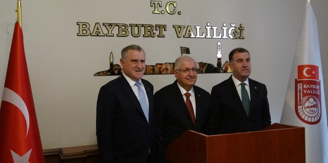 Bakan Güler ve Bakan Bak Bayburt’ta