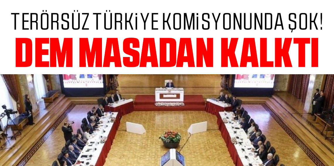 DEM Parti, Terörsüz Türkiye Komisyonu Toplantısını Terk Etti