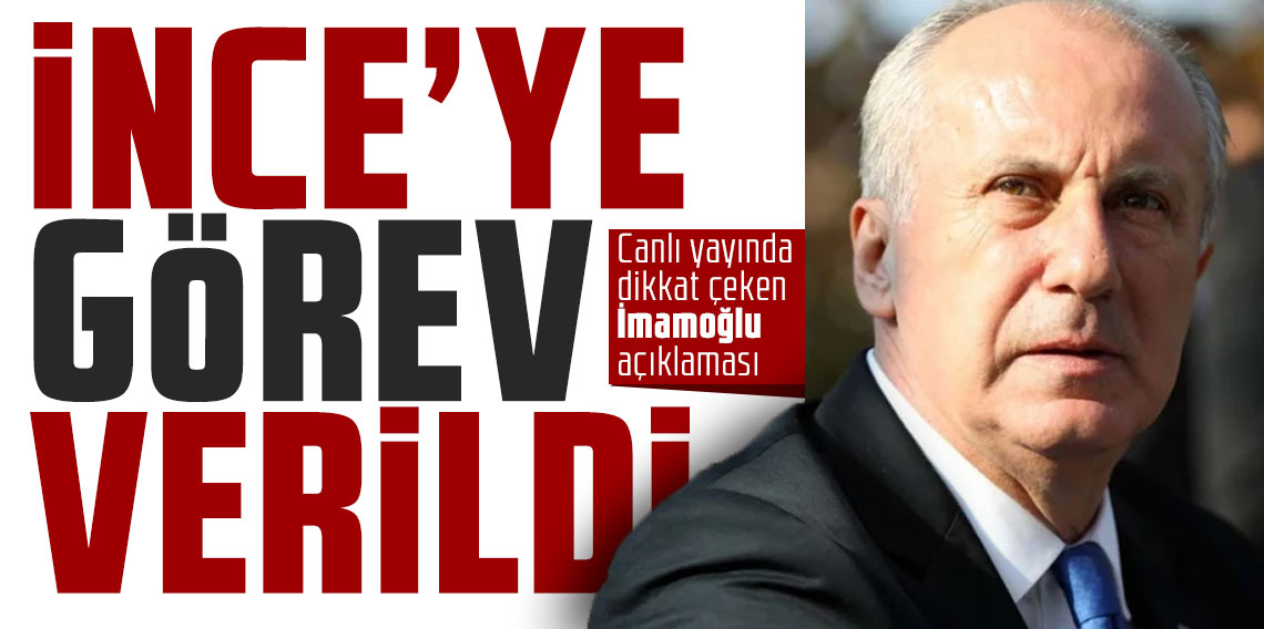Canlı yayında dikkat çeken İmamoğlu açıklaması: İnce'ye görev verildi