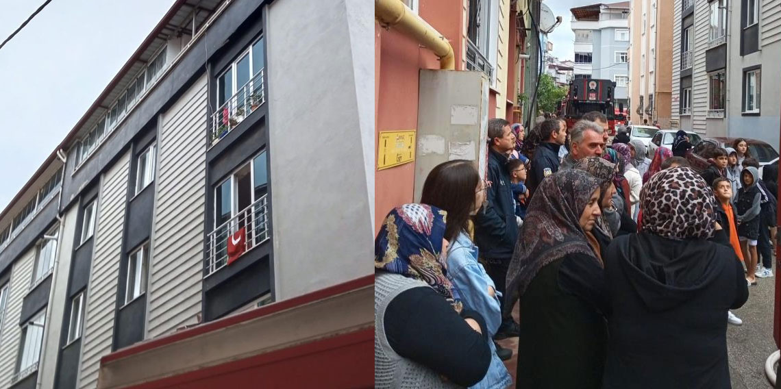Samsun'da kombi patlaması korkuttu