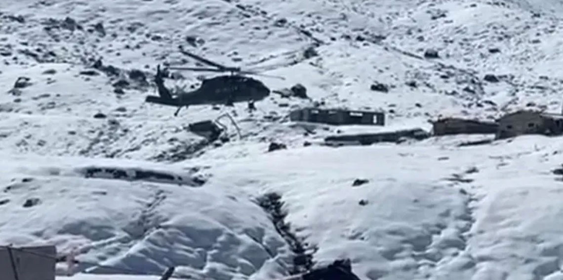 Rize'de yaylalara havadan erzak gönderiliyor