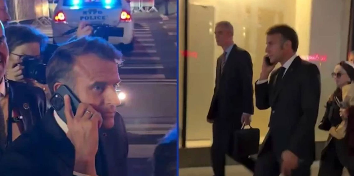Macron, polis durdurunca Trump'ı aradı: Alo nasılsınız?