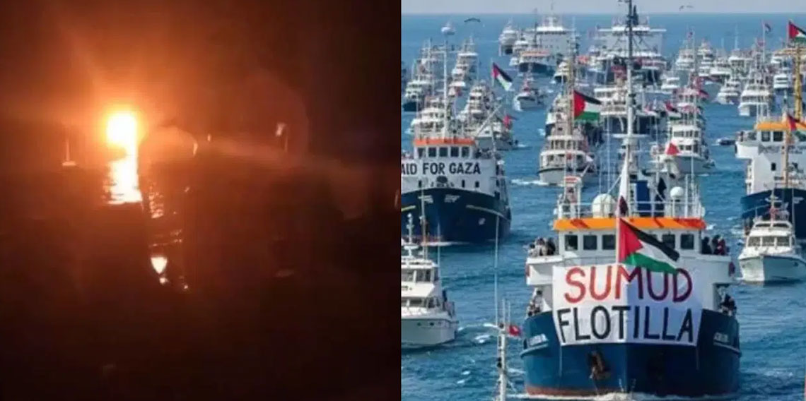 Gazze’ye yardım götürmek için yola çıkmıştı: Küresel Sumud Filosu'na saldırı!