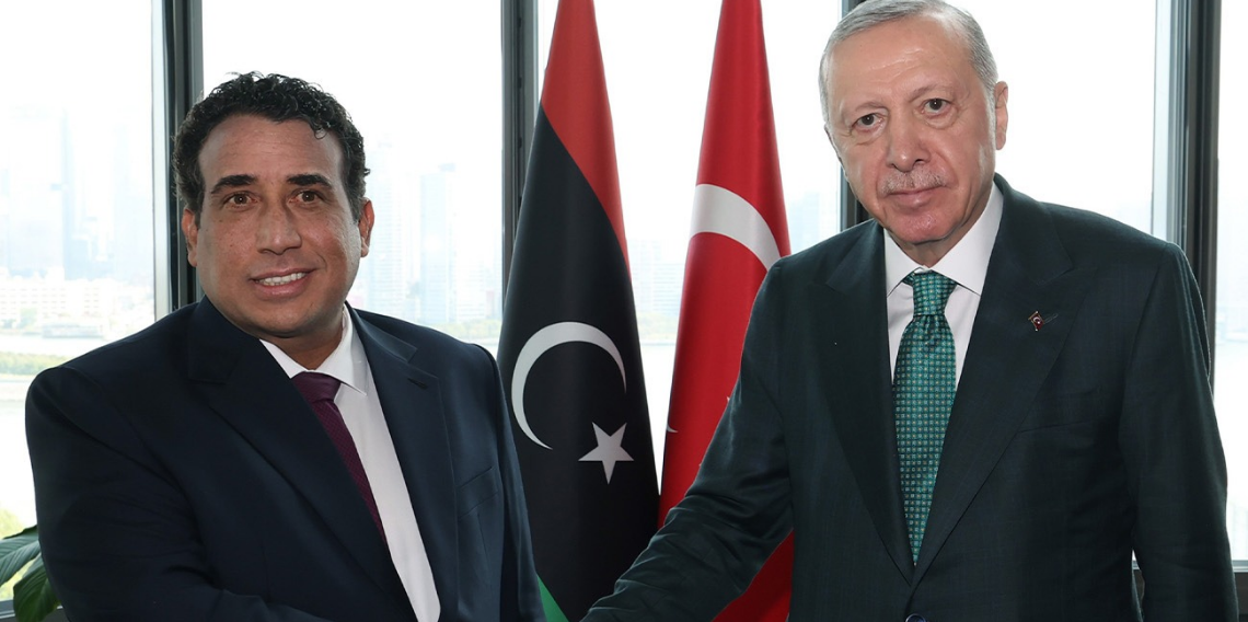 Cumhurbaşkanı Erdoğan, Libya Başkanlık Konseyi Başkanı El-Menfi ile görüştü