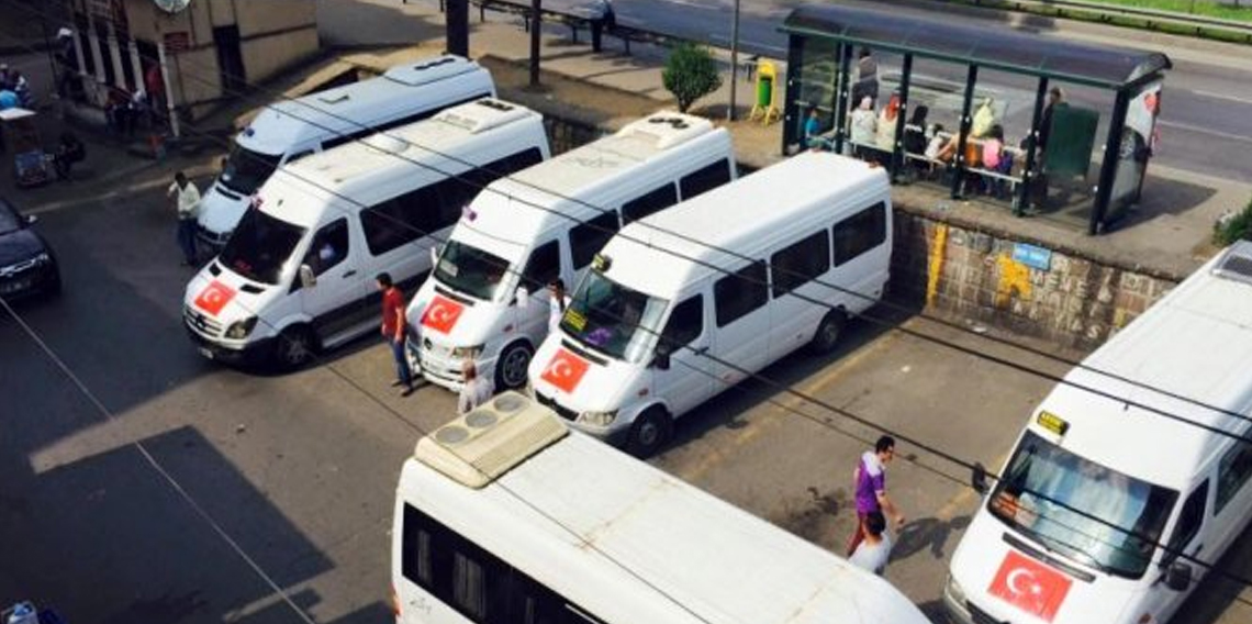 Arsin'e yeni dolmuş durağı