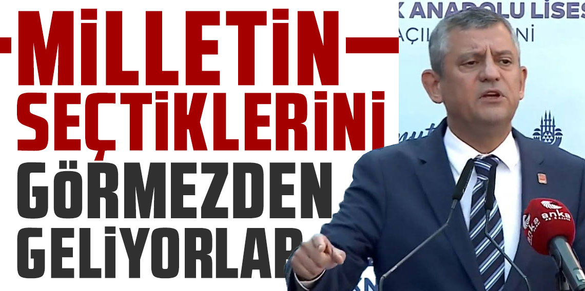 Özgür Özel Elazığ'da konuştu: 'Milletin seçtiklerini görmezden geliyorlar'