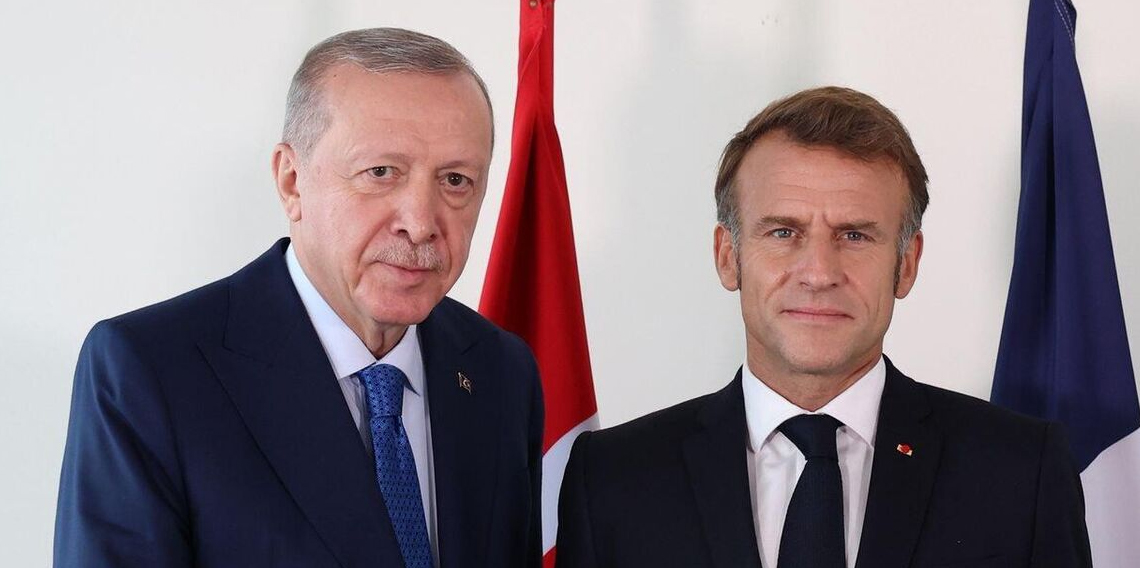 Cumhurbaşkanı Erdoğan, Fransa Cumhurbaşkanı Macron ile görüştü