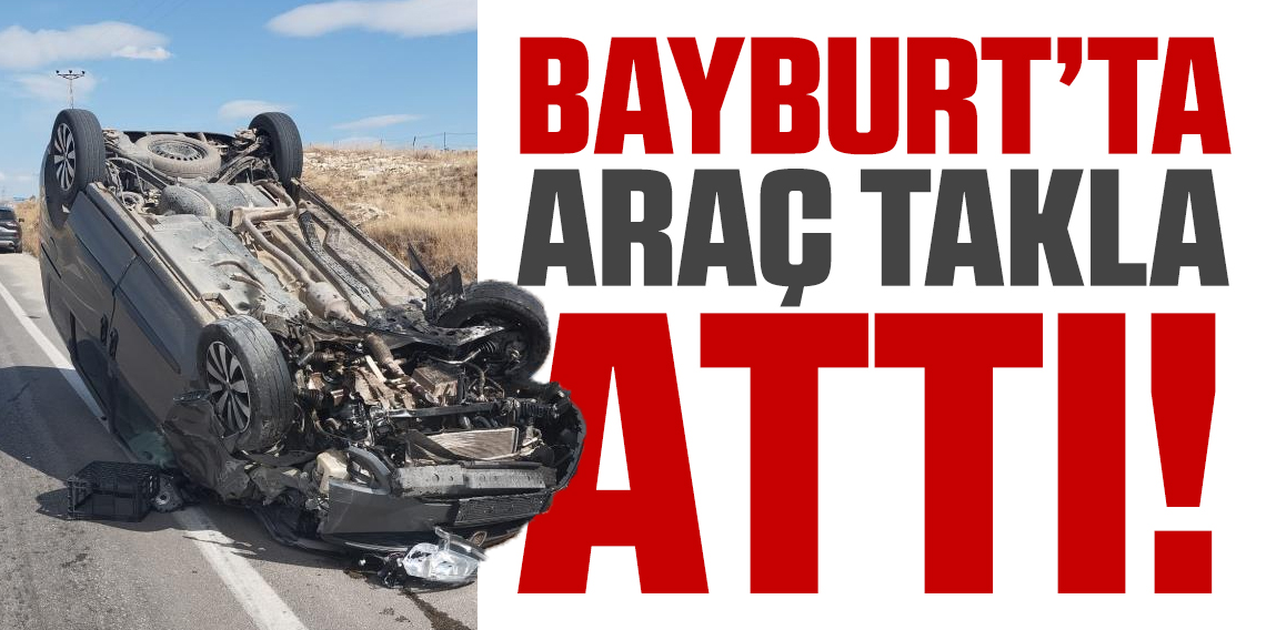 Bayburt'ta trafik kazası: 2 yaralı