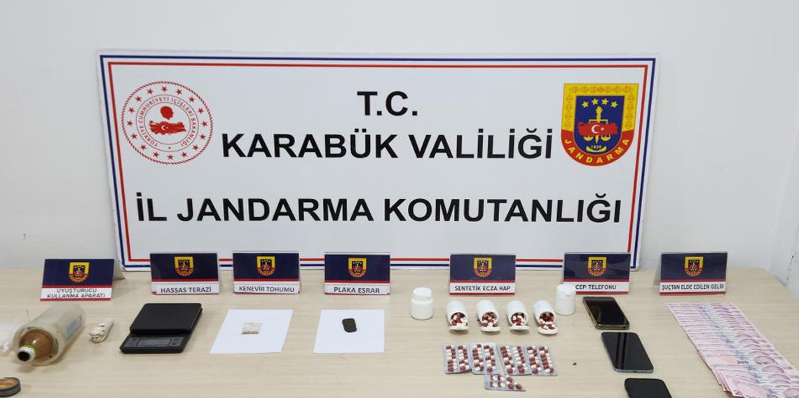Karabük'te uyuşturucu operasyonu