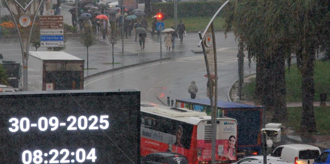 Samsun'u kuvvetli sağanak vurdu