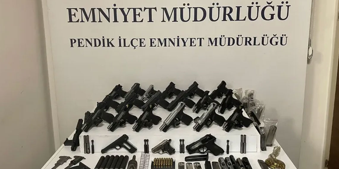 İstanbul'da yasa dışı silah atölyesine baskın: 2 gözaltı