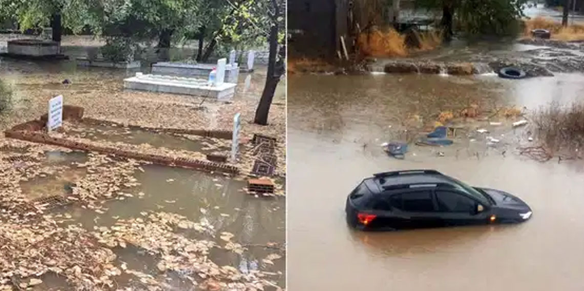 Muğla'yı sağanak vurdu: Araçlar mahsur kaldı, tekneler kıyıya vurdu!