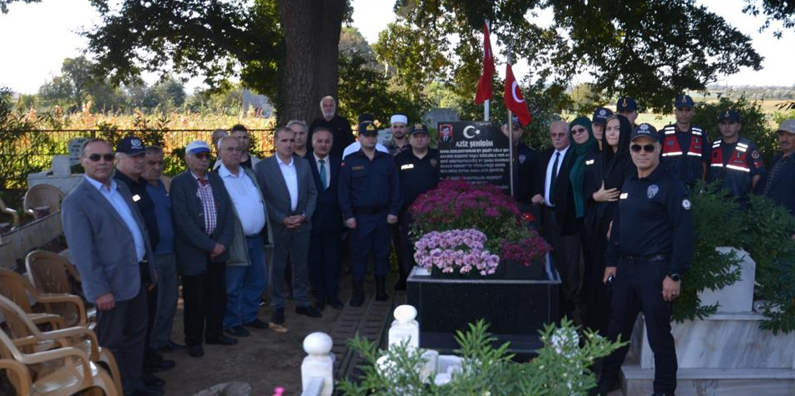 Şehit polis dualarla anıldı