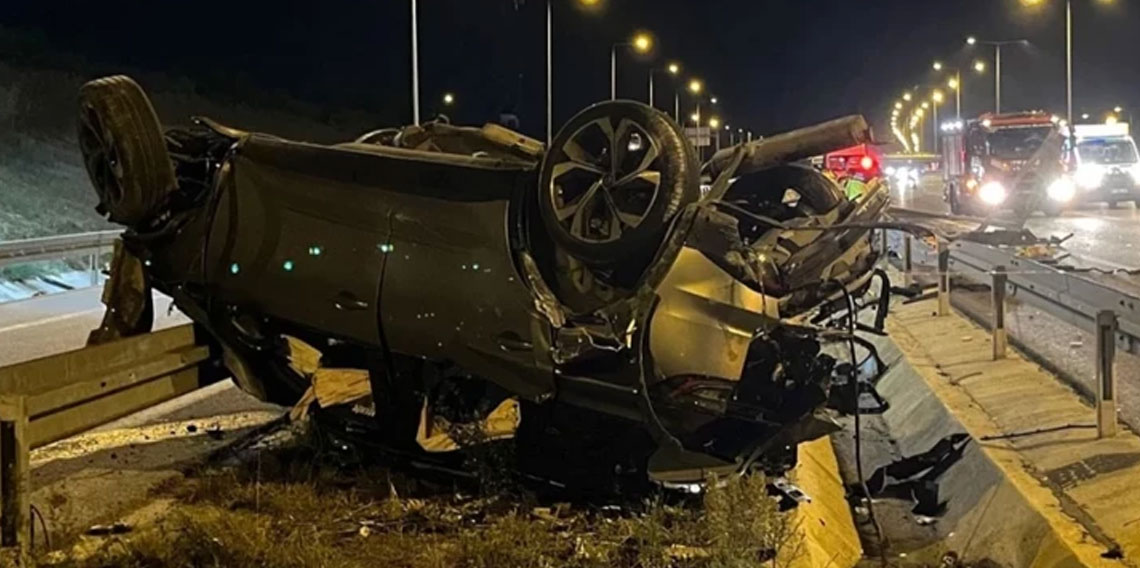 Kuzey Marmara Otoyolu’nda feci kaza! 2 ölü, 5 yaralı