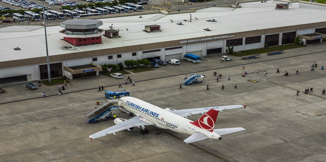 Samsun Havalimanı 9 ayda 1,2 milyona yakın yolcu ağırladı