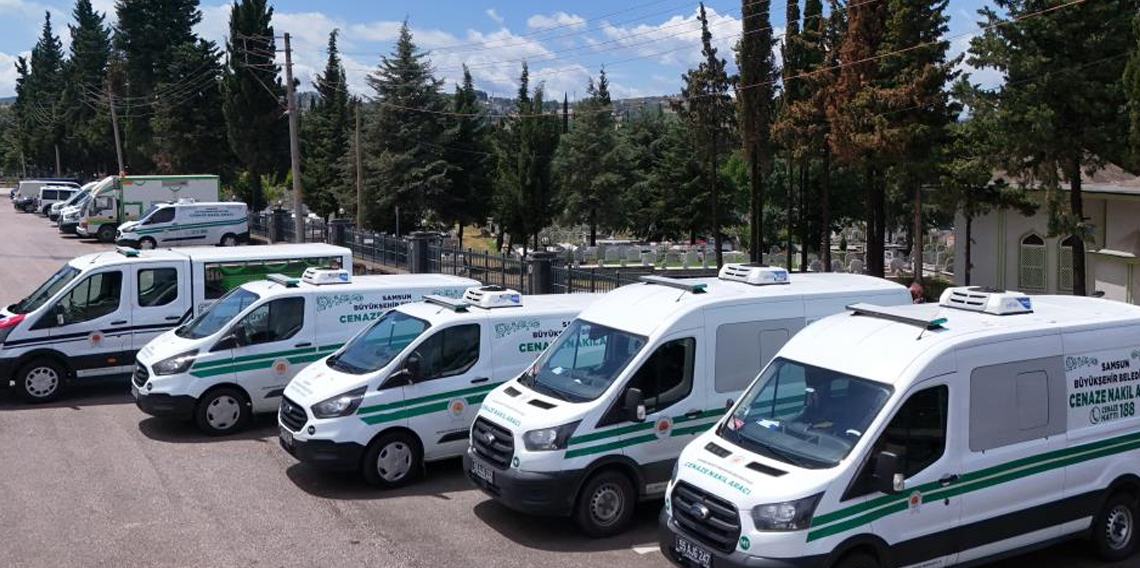 Samsun Büyükşehir’den cenaze yakınlarına ulaşım ve taziye desteği
