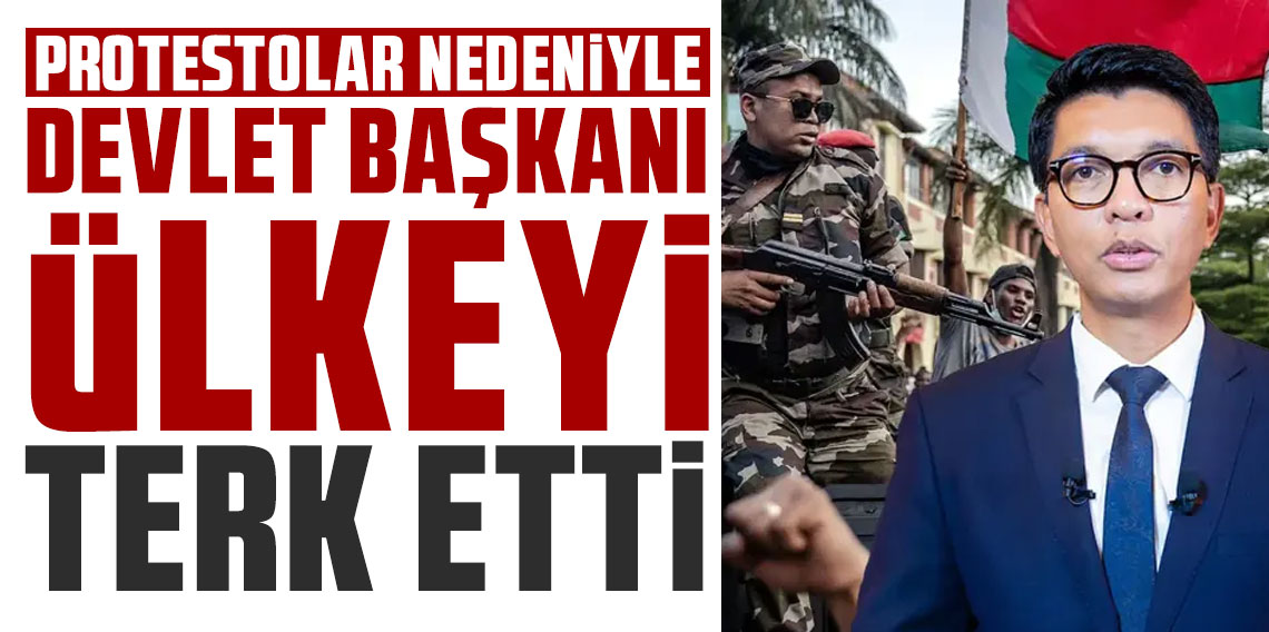 Madagaskar Devlet Başkanı Rajoelina protestolar nedeniyle ülkeyi terk etti