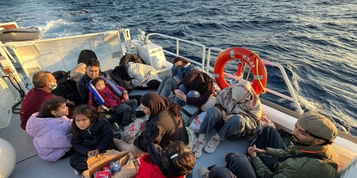 Bodrum'da düzensiz göçmeler yakalandı