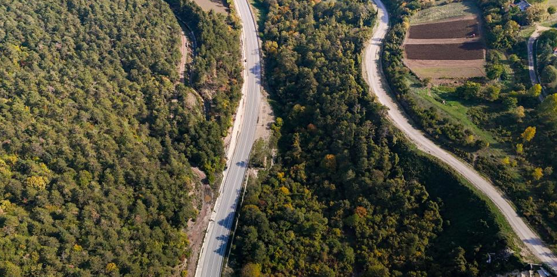 Bolu-Mudurnu kara yolunda sonbahar yolculuğu