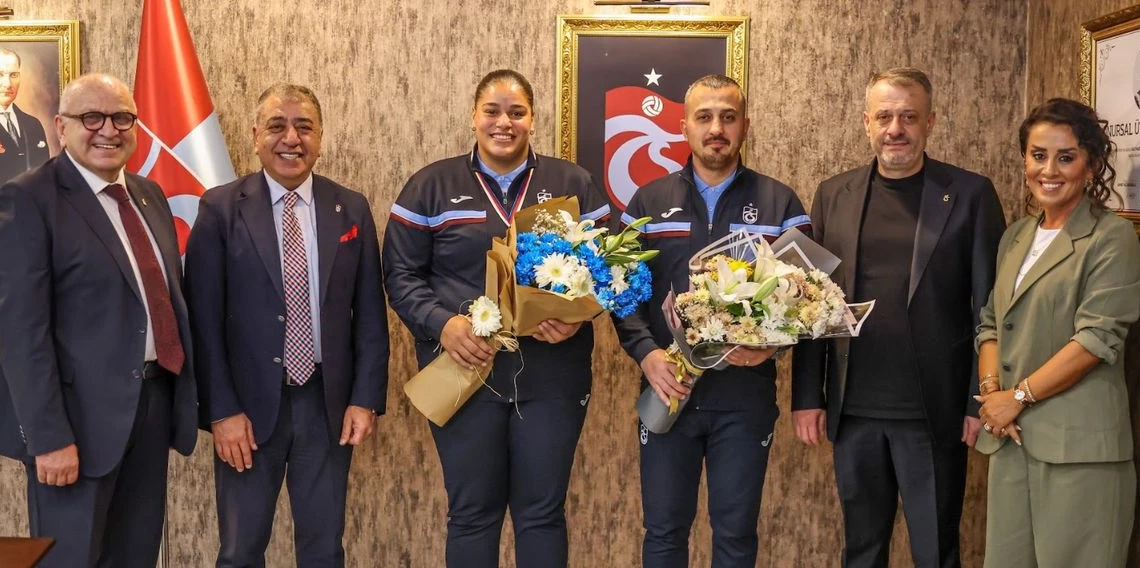 Avrupa Şampiyonu Havvanur’dan Trabzonspor’a ziyaret!