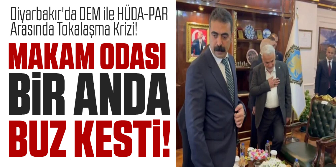 Diyarbakır’da tokalaşma krizi! HÜDA-PAR lideri ile DEM Partili başkanlar el sıkışmadı