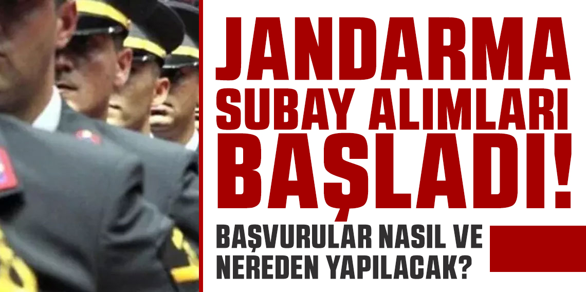 Jandarma Subay Alımları 2025 Başladı!