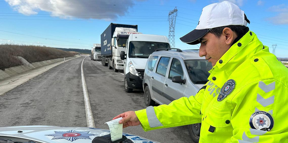 2 bin 662 sürücü cezayı yedi