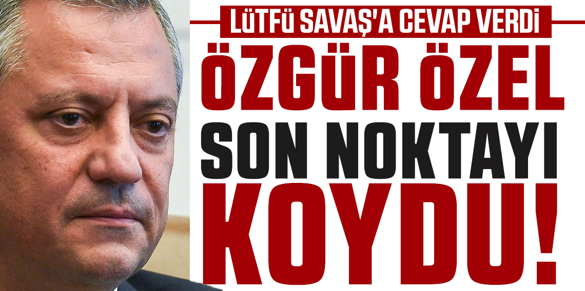 Özgür Özel; Mikroba niye mikropluk yapıyorsun diye sorulmaz