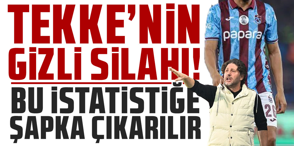 Tekke'nin gizli silahı! Bu istatistiğe şapka çıkarılır!