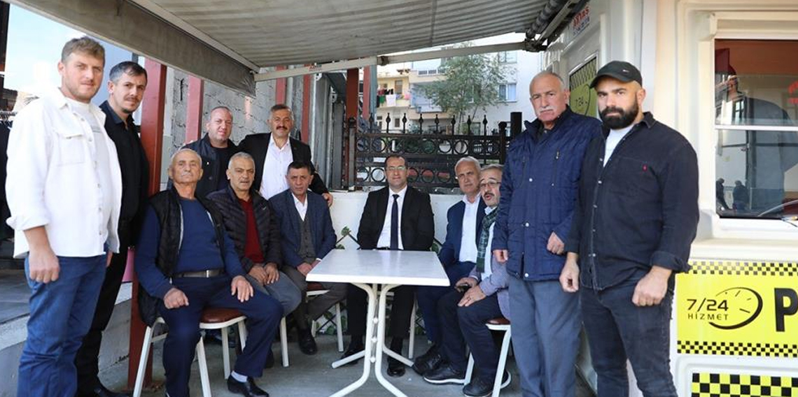 Başkan Ekim'den taksici esnafını ziyaret