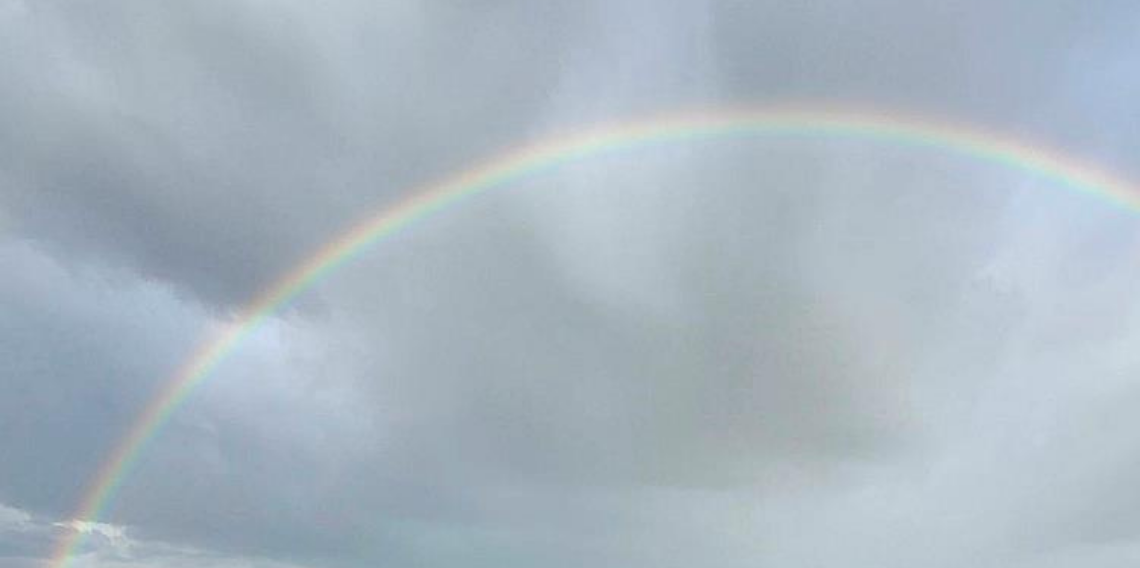 Amasra'da yağmur sonrası gökkuşağı oluştu
