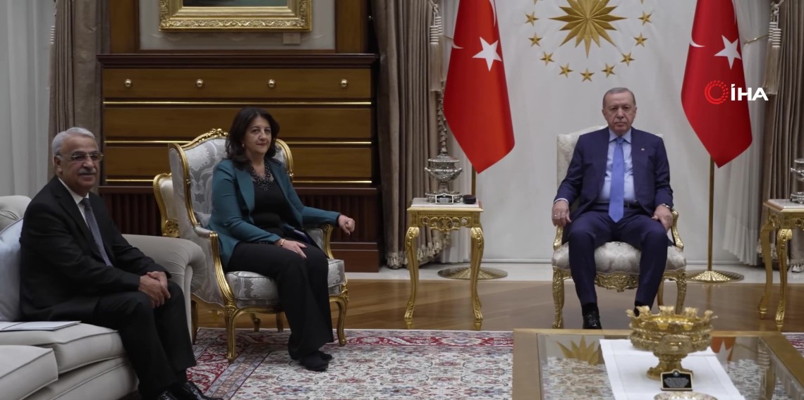 Cumhurbaşkanı Erdoğan, DEM Parti Heyeti'yle Beştepe'de görüştü