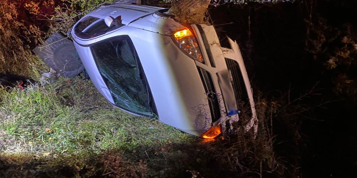 Bolu'da otomobil takla attı: Yaralı sürücü ehliyetsiz çıktı