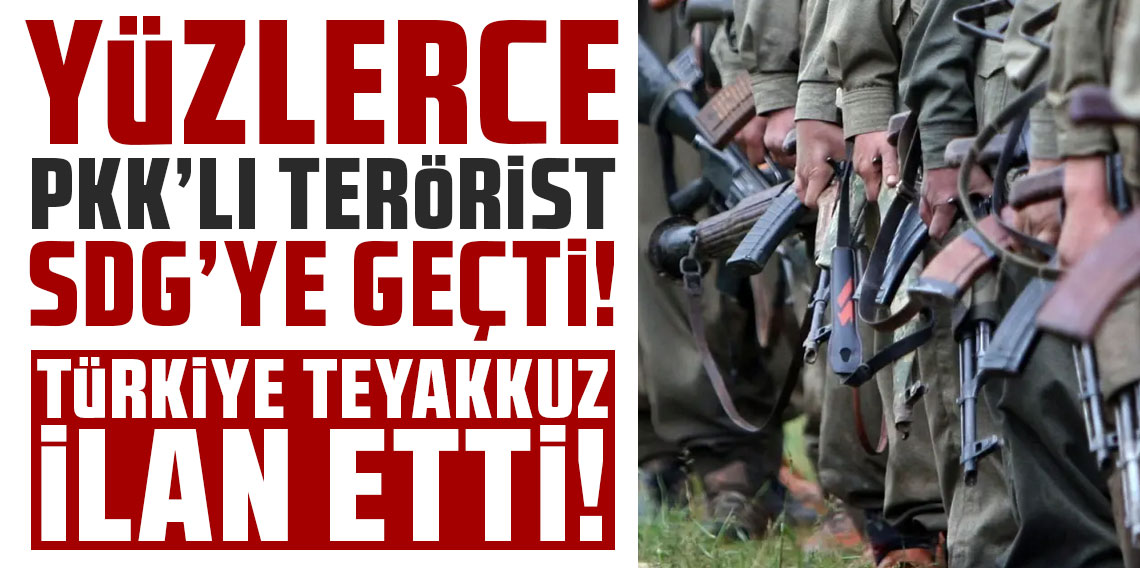 Yüzlerce PKK'lı terörist SDG'ye geçti, Türkiye teyakkuz ilan etti