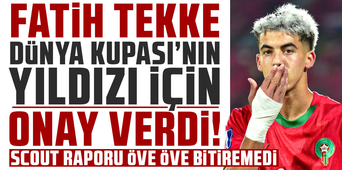 Fatih Tekke, Dünya Kupası'nın yıldızı için onay verdi
