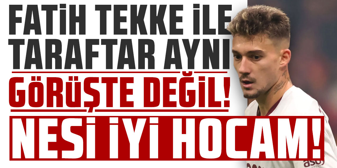 Fatih Tekke ile taraftar aynı görüşte değil: Nesi iyi hocam!