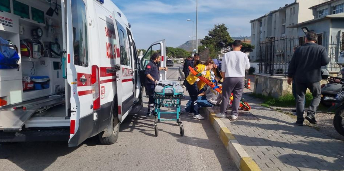 Sinop'ta motosiklet devrildi: 1 yaralı