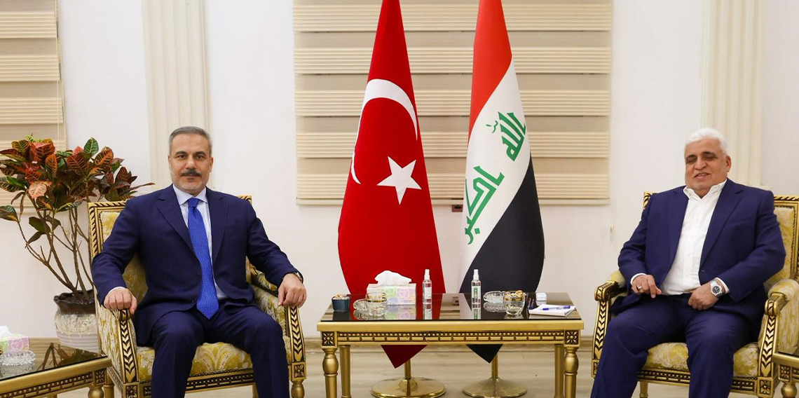 Bakan Fidan, Haşdi Şabi Komisyonu Başkanı Feyyad ile görüştü